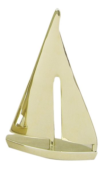 Vitorlás jacht sárgarézből – 19 cm