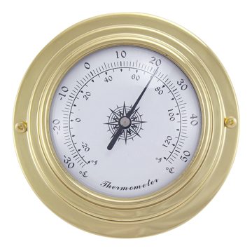 Sárgaréz hőmérő – Ø 9,8 cm
