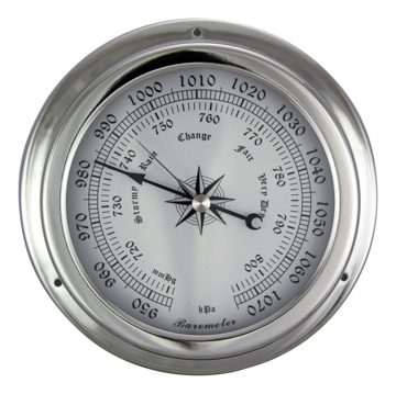 Krómozott barométer – Ø 14,5 cm