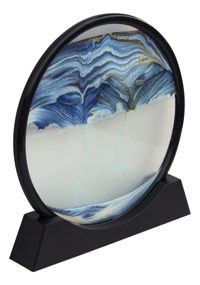 Homokkép műanyagból és üvegből, vízzel töltve – 26 × 27 × 4,5 cm