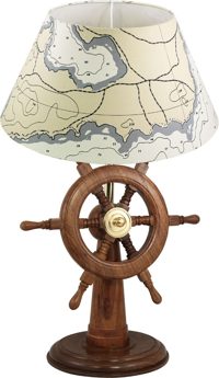 Kormányállás lámpa fából, 230 V – 45 cm, búra nélkül