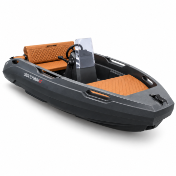 SEASTORM 13s HDPE Extra tartós műanyag csónak sötétszürke – 400 cm