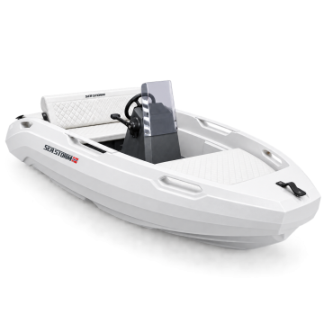 SEASTORM 13s HDPE Extra tartós műanyag csónak fehér – 400 cm