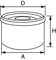 Olejový filter pre dieselové motory Volvo Penta – 8692305