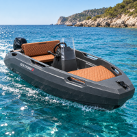 SEASTORM 13s HDPE Extra tartós műanyag csónak sötétszürke – 400 cm