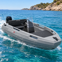 SEASTORM 13s HDPE Extra tartós műanyag csónak szürke – 400 cm