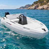 SEASTORM 13s HDPE Extra tartós műanyag csónak fehér – 400 cm