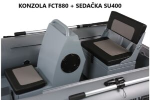 QUICKSILVER 380 ALU RIB tömör padlóval, sötétszürke - Image 4