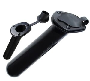 Beépített horgászbottartó gumisapkával, fekete - Image 1