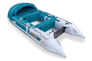 Gladiator Active C420 AL felfújható csónak alumínium padlóval - fehér-zöld - Image 1