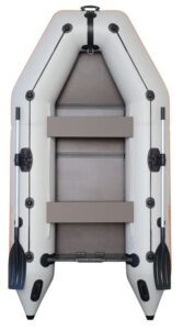 Kolibri KM-260 D szürke csónak, felfújható gerinc, tömör padló