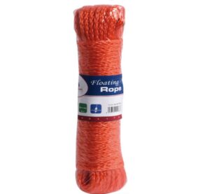 Narancssárga úszókötél mentőgyűrűkhöz 30m, Ø 6mm műanyag karabinerrel - Image 1