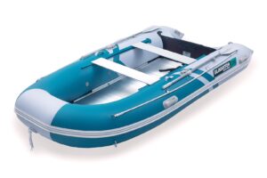 Gladiator CLASSIC B370 AL felfújható csónak alumínium padlóval - fehér-zöld - Image 3