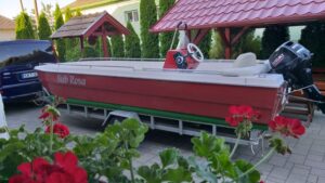 AQUA SYBB üvegszálas horgászcsónak TISZA TFB-06 dupla fenékkel- 550x160x58cm - Image 7