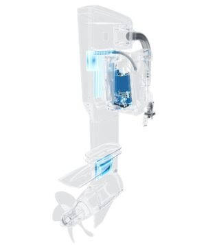 EPROPULSION X12 S - 12 kW/16 LE villanymotor rövid lábbal a távirányításhoz - Image 3