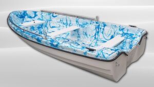 AQUA SYBB üvegszálas csónak SWB-04 dupla fenékkel - 360x170x75cm - Image 3