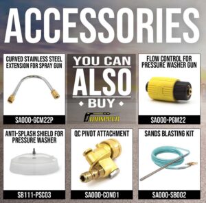 Waspper W3100HA benzinmotoros magasnyomású tisztító, Honda, 5.5 LE, 213 bar/3100 PSI - Image 9