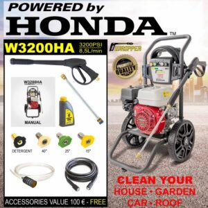 Waspper W3200HA benzinmotoros magasnyomású tisztító, Honda, 6.5 LE, 220 bar/3200 PSI - Image 17