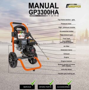 GASPPER GP3300HA magasnyomású tisztító - Image 10