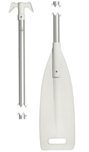 Összecsukható alumínium evező fehér pengével 160 cm,  Ø30mm - Image 2