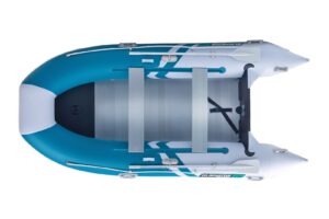 Gladiator CLASSIC B370 AL felfújható csónak alumínium padlóval - fehér-zöld - Image 4