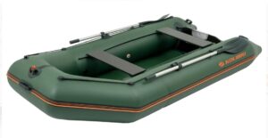 Kolibri KM-300A felfújható csónak zöld, nagynyomású padlóval, légfedélzet - Image 3