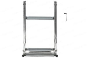 Összecsukható rozsdamentes acél létra felfújható csónakokhoz, platformmal - Image 4