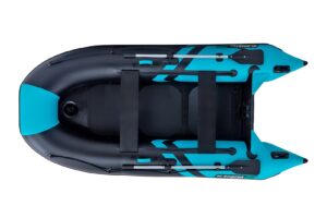 Gladiator CLASSIC B330 AD felfújható csónak nagynyomású padlóval - fekete-türkiz - Image 4