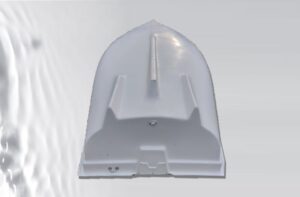 AQUA SYBB üvegszálas csónak SI-04 dupla fenékkel - 370x1372x50cm - Image 4