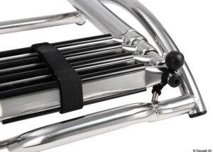 Rozsdamentes acél gyorskioldós létra felfújható csónakokhoz, 4 lépcsőfok, 113 cm hosszú - Image 4