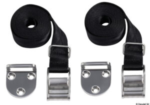 Rozsdamentes acél gyorskioldós létra felfújható csónakokhoz, 4 lépcsőfok, 113 cm hosszú - Image 5