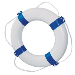 Mentőgyűrű 57 x 34 cm - fehér-kék