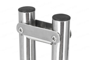 Összecsukható rozsdamentes acél létra felfújható csónakokhoz, platformmal - Image 6