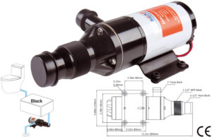SEAFLO önfelszívó daráló 43L, 12V - Image 1