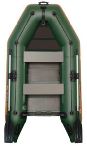 KOLIBRI KM-245 felfújható csónak rácsos padlóval - zöld