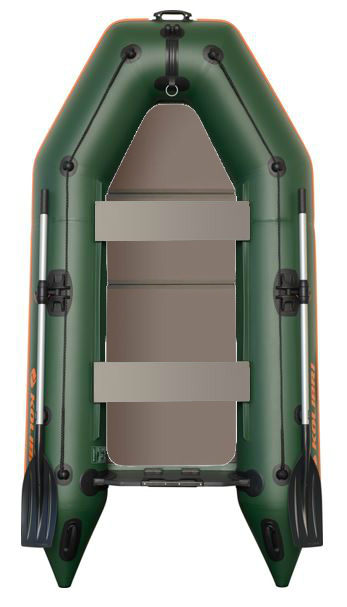 Kolibri KM-245 D nafukovací čln zelený, nafukovací kýl, pevná podlaha