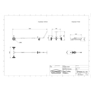 TR260-L-LU szállítókocsi fekete/piros - Image 2