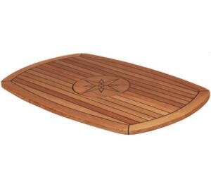 Összecsukható asztallap hordó alakban, tengeri csillag betéttel - 61 x 94 cm - Image 2