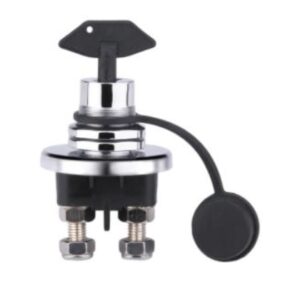 Akkumulátorkapcsoló - krómozott cink