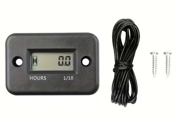 Digitálny LCD otáčkomer a počítadlo motohodín
