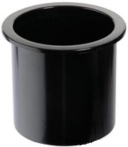 Beépített műanyag pohártartó - fekete