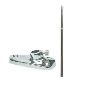 Rozsdamentes acél zászlótartó 40 cm króm talppal