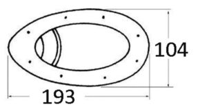 Oldalsó fényvisszaverő pár 12 V-os halogén izzóval - rozsdamentes acél - Image 2