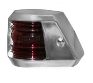 FAROS 7 - Krómozott testű navigációs lámpa - piros - Image 1