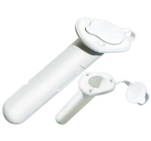 Beépített horgászbottartó gumis kupakkal, fehér - Image 1