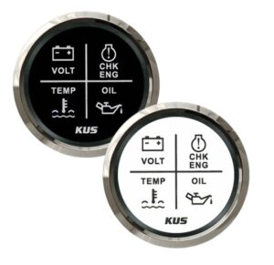 4 figyelmeztető jelzőfény - fehér - Image 1