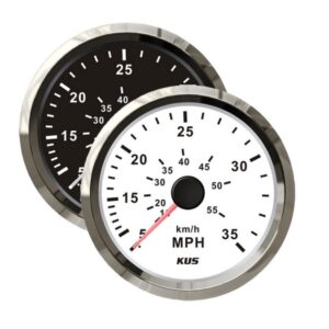 KUS - sebességjelző 0-55 csomó/100 km/h - fekete