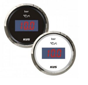 KUS digitális olajnyomásmérő 0-10 bar, fekete - Image 1