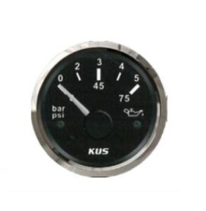 KUS olajnyomásmérő 0-5 bar, fekete