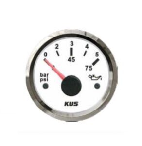 KUS olajnyomásmérő 0-5 bar, fehér